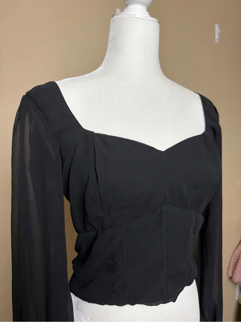 Abercrombie & Fitch Puff Sleeve Top Size Medium